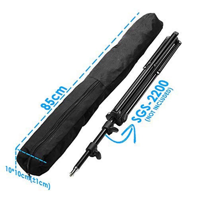 Meking T-Shape Backdrop Stand 6.56ft x 6.56ft / 2M x2M Background Support System with Carrying Bag & Clips Kit for Muslin Vinyl Background,Photo and Video Studio - Image 5